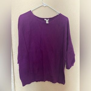 Chico’s  Size 3 Purple Women shirt